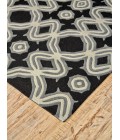 Feizy Ella BLACK 6498460F 5 ft. X 8 ft. Rectangle Rug