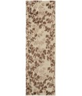 Feizy Bella Casual Floral & Botanical, Ivory/Taupe/Brown, 2'-6" x 8' Runner