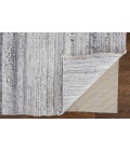 Feizy Alden Contemporary Bohemian Shag Rug, Ivory/Light Gray, 10ft x 14ft Area Rug