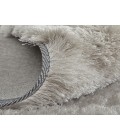 Feizy Indochine Luxury & Glam Solid, Gray/Silver, 8' x 8' Round Rug
