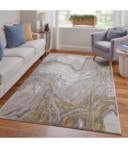 Feizy Waldor Gold/Ivory/Gray Rug 7353602F 5 ft. X 8 ft. Rect. - Rugs Town Feizy Waldor Gold/Ivory/Gray 7353602F 5 ft. X 8 ft. Rect. Rug
