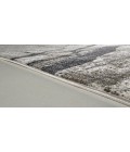 Kano Area Rug Feizy Kano Industrial Abstract, Taupe/Gray/Ivory, 8'-9" x 8'-9" Round Rug