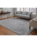 Feizy Eastfield Casual Abstract, Gray, 2'-6" x 8' Runner