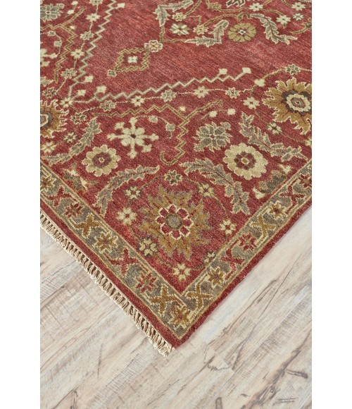Ashi Area Rug Feizy Ashi Vintage Oriental, Red/Gold/Brown, 9'-6" x 13'-6" Area Rug