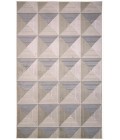 Feizy Micah Mid-Century Modern Geometric, Ivory/Gray/Ivory, 8' x 11' Area Rug