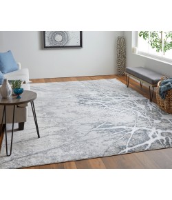Feizy Astra 39L5F GRAY/SILVER Area Rug 6 ft. 7 in. X 9 ft. 6 in. Rectangle