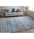 Feizy Edgemont Casual Abstract, Blue/Ivory, 10' x 14' Area Rug