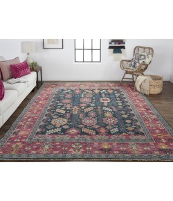 Feizy Piraj 6741F BLUE/RED Area Rug 2 ft. X 3 ft. Rectangle