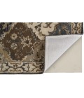 Eaton Area Rug Feizy Eaton French & Victorian Bordered, Blue/Gray/Taupe, 9'-6" x 13'-6" Area Rug