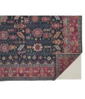 Feizy Piraj Nordic Hand-Knot Wool Area Rug, Carmine Pink/Indigo, 7ft-9in x 9ft-9in