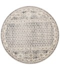 Kano Area Rug Feizy Kano Bohemian & Eclectic Distressed, Ivory/Taupe/Gray, 8'-9" x 8'-9" Round Rug