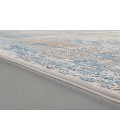 Cadiz Area Rug Feizy Cadiz Industrial Abstract, Blue/Gray/Gold, 12' x 18' Area Rug