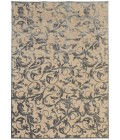 Feizy Saphir Zam Casual Floral & Botanical, Tan/Gray, 7'-6" x 10'-6" Area Rug