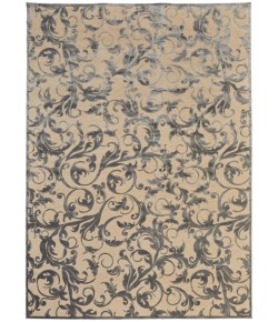 Feizy Saphir Zam 3203F CREAM/SILVER Area Rug 7 ft. 6 in. X 10 ft. 6 in. Rectangle