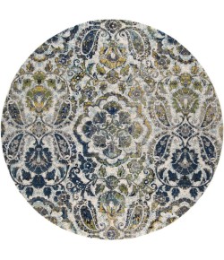 Feizy Brixton 3607F AZURE Area Rug 8 ft. X 8 ft. Round
