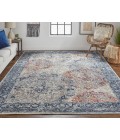 Bellini Area Rug Feizy Bellini Vintage Bohemian Rug, Blue/Rust/Gray, 6ft-7in x 9ft-6in Area Rug