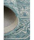 Feizy Belfort Vintage Medallion, Blue/Ivory/Green, 10' x 14' Area Rug