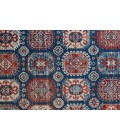 Feizy Nolan Vinatge Style Tribal Kazak Rug, Classic Blue/True Red, 10ft x 13ft-2in
