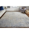 Feizy Laina Casual Abstract, Tan/Ivory/Gray, 9'-8" x 12'-8" Area Rug