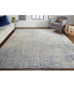 Feizy Laina 39G6F GRAY/BEIGE Area Rug 9 ft. 8 in. X 12 ft. 8 in. Rectangle