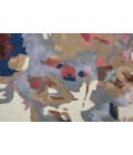 Dafney Area Rug Feizy Dafney Casual Floral & Botanical, Blue/Pink/Gray, 2' x 3' Accent Rug