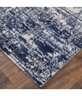 Eastfield Area Rug Feizy Eastfield Casual Abstract, Blue/Ivory, 2' x 3' Area Rug
