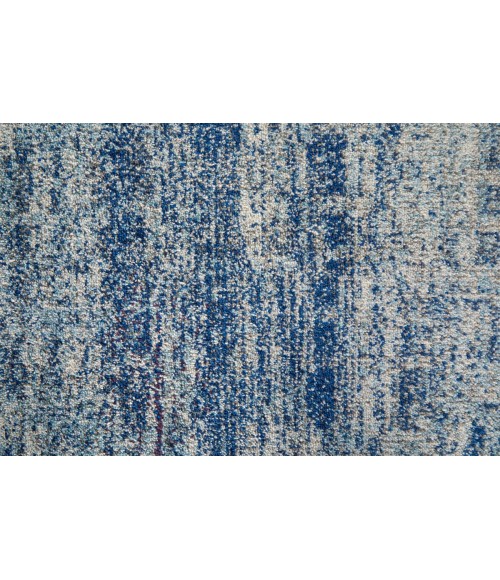 Feizy Edgemont Casual Abstract, Blue/Ivory, 10' x 14' Area Rug