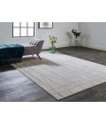 Feizy Micah IVORY/SILVER Rug 6943045F 5 ft. X 7 ft. Rectangle - Rugs Town Feizy Micah IVORY/SILVER 6943045F 5 ft. X 7 ft. Rectangle Rug