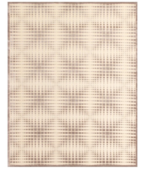 Feizy Saphir Zam Mid-Century Modern Geometric, Tan/Brown/Taupe, 2'-6" x 8' Runner