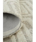 Feizy Anica Moroccan Wool Rug w/Diamonds, Ivory/Natural Tan, 4ft x 6ft Accent Rug