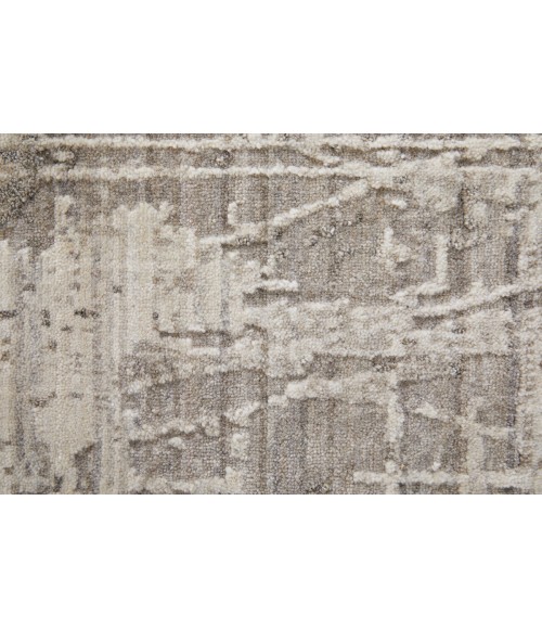 Feizy Eastfield Casual Abstract, Gray/Ivory, 5' x 8' Area Rug