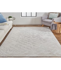 Feizy Micah BEIGE/SILVER 6943047F 5 ft. X 7 ft. Rectangle Rug