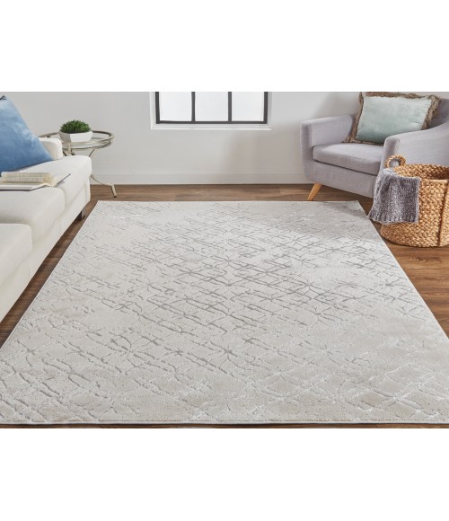 Feizy Micah BEIGE/SILVER Rug 6943047F 5 ft. X 7 ft. Rectangle - Rugs Town Feizy Micah BEIGE/SILVER 6943047F 5 ft. X 7 ft. Rectangle Rug