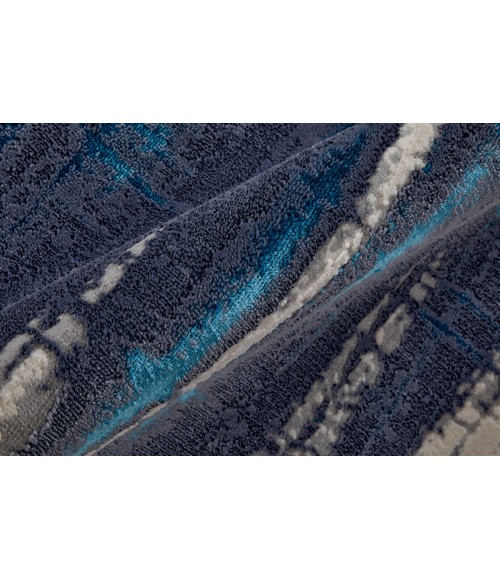 Indio Area Rug Feizy Indio Industrial Abstract, Ivory/Blue/Gray, 9'-2" x 12' Area Rug