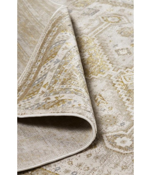 Aura Area Rug Feizy Aura Vintage Persian, Gold/Ivory, 9'-2" x 12' Area Rug