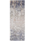 Laina Area Rug Feizy Laina Industrial Gradient & Ombre, Tan/Ivory/Blue, 3' x 12' Runner