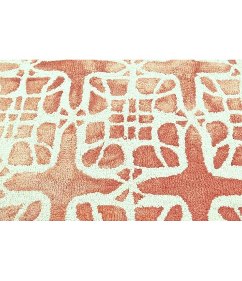 Feizy Lorrain Casual Geometric, Pink/Ivory, 2' x 3' Accent Rug