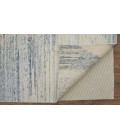 Feizy Brighton Casual Abstract, Ivory/Blue/Silver, 2' x 3' Accent Rug