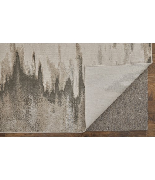 Feizy Micah Casual Abstract, Gray/Taupe/Ivory, 5' x 8' Area Rug