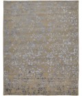 Feizy Bella High/Low Floral Wool Rug, Latte/Silver Gray, 2ft - 6in x 8ft, Runner