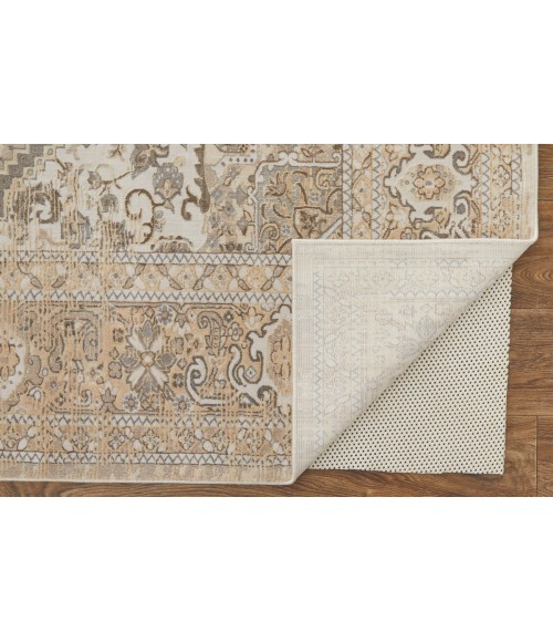 Feizy Celene Vintage Medallion, Brown/Ivory/Tan, 9' x 12' Area Rug
