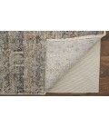 Kaia Area Rug Feizy Kaia Rustic Distressed, Tan/Ivory/Blue, 2'-6" x 10' Runner