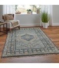 Feizy Fillmore Vintage Medallion, Blue/Gray, 4' x 6' Accent Rug