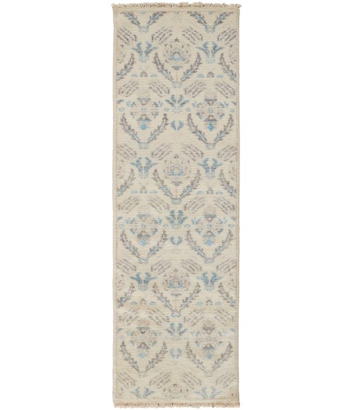 Feizy Beall Luxury Wool Rug, Arts and Crafts, Beige, 2ft - 6in x 8ft, Runner