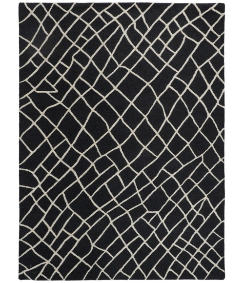 Feizy Lusk BLACK/WHITE Rug I70I8085 5 ft. X 8 ft. Rectangle - Rugs Town Feizy Lusk BLACK/WHITE I70I8085 5 ft. X 8 ft. Rectangle Rug
