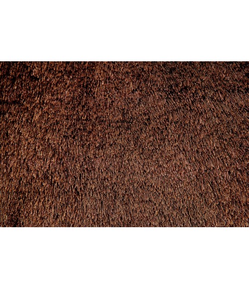 Feizy Indochine Luxury & Glam Solid, Brown, 8' x 8' Round Rug
