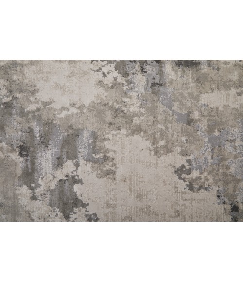 Feizy Prasad Casual Watercolor, Ivory/Gray, 8' x 11' Area Rug