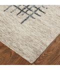 Feizy Maddox Modern Tufted Architectural Rug, Light Taupe/Graphite Gray, 5ft x 8ft