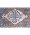 Feizy Percy Vintage Medallion Area Rug, Navy/Mocha/Light Gray, 5ft-3in x 7ft-6in