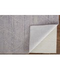 Feizy Francisco Moroccan Linear Rug, Gray/Ivory, 9' x 12' Area Rug